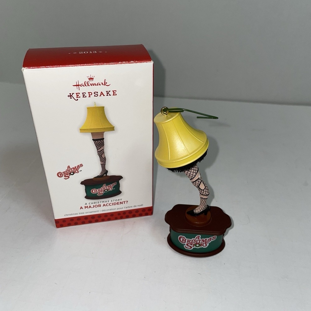 Hallmark Keepsake 2013‎ A Christmas Story A Major Accident Leg Lamp Ornament Box